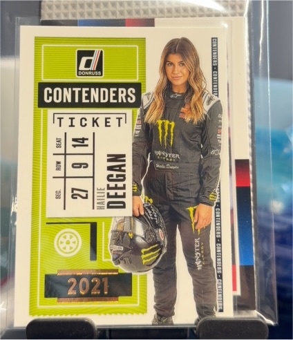 2021 Donruss Contenders Ticket #CON1 Hailie Deegan — front