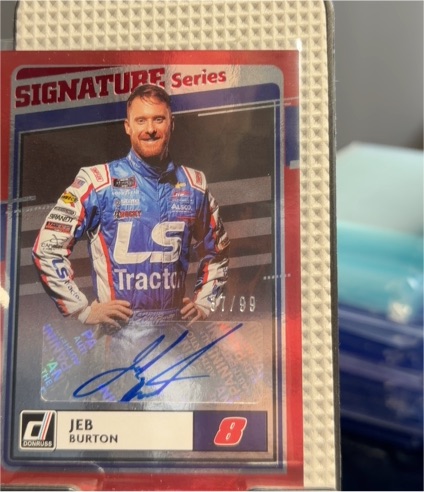 2021 Donruss Signature Series #SS-JB Jeb Burton — front