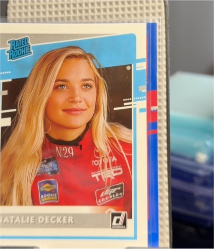 2021 Donruss Racing #34 Natalie Decker — front