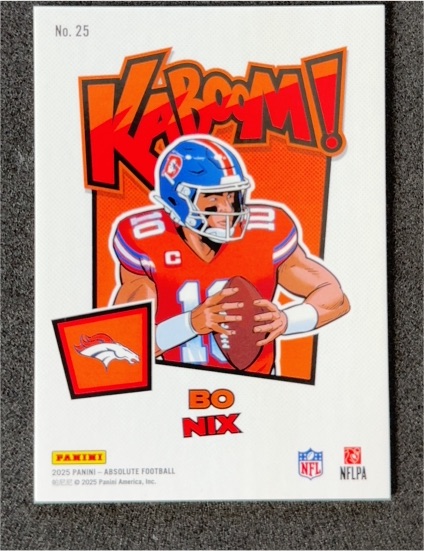2025 Panini Absolute Football KABOOM! #25 Bo Nix — front