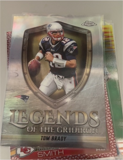 2025 Topps Chrome Legends of the Gridiron #LOG-9 Tom Brady — front