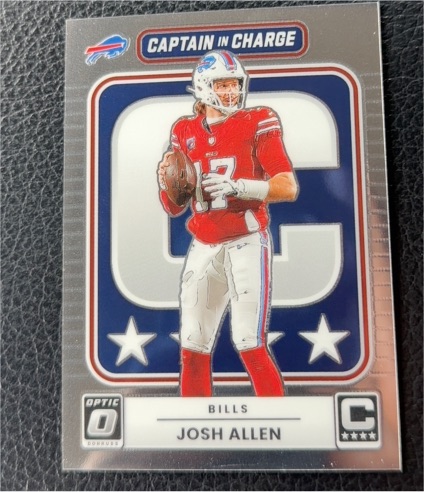 2025 Panini Donruss Optic #3 Josh Allen Captain in Charge Buffalo Bills — front