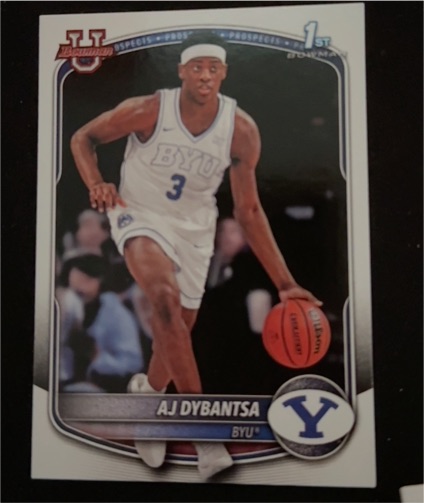 2025-26 Bowman Basketball #BPP-1 AJ Dybantsa — front