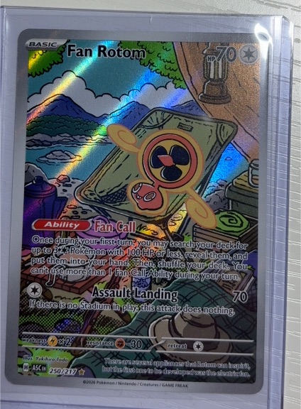 2026 Pokémon Ascended Heroes #250 Fan Rotom — front