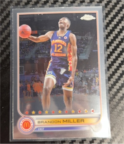 2022 Topps Chrome McDonald's All American Basketball #4 Brandon Miller — front