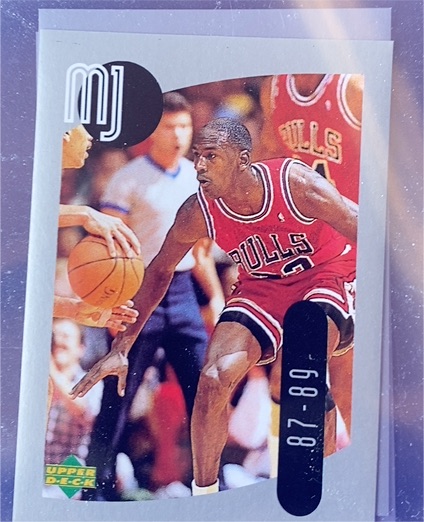 1998 Upper Deck MJ Sticker #19 Michael Jordan — front