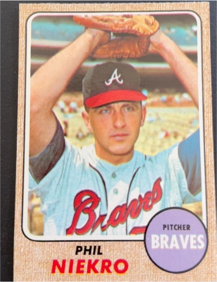1968 Topps #257 Phil Niekro — front