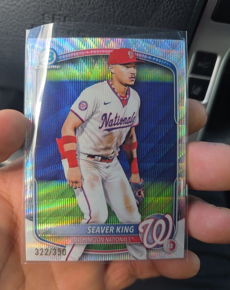 2025 Bowman Chrome Prospects #BCP-93 Seaver King — front
