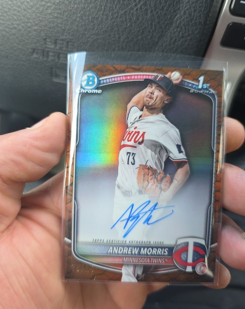 2025 Bowman Chrome #CPA-AMO Andrew Morris — front
