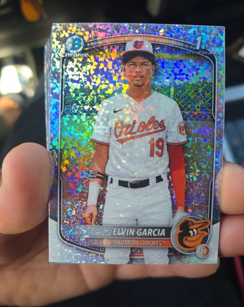2025 Bowman Chrome #BCP-124 Elvin Garcia — front