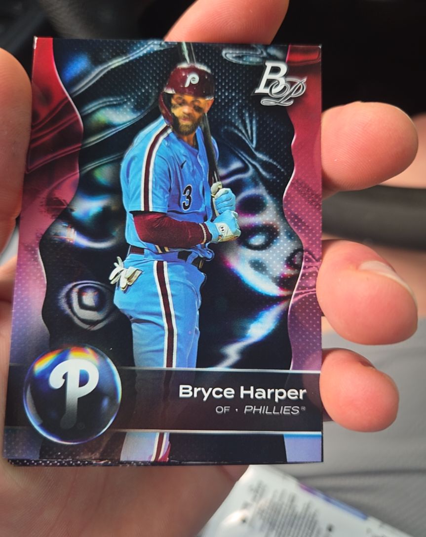2023 Bowman Platinum #10 Bryce Harper — front