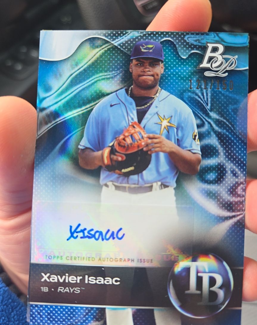 2023 Bowman Platinum Top Prospects #TOP-79 Xavier Isaac — front