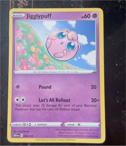 2024 Pokémon McDonald's Promo #004 Jigglypuff — front