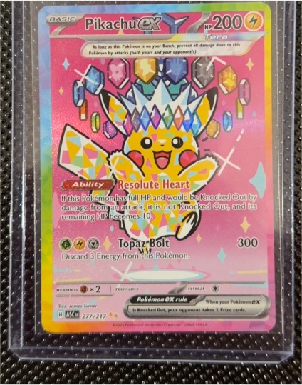 2023 Pokémon SWSH Black Star Promo #277/217 Pikachu ex — front