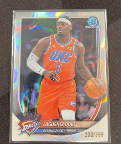 2025 Bowman Chrome #230 Luguentz Dort — front