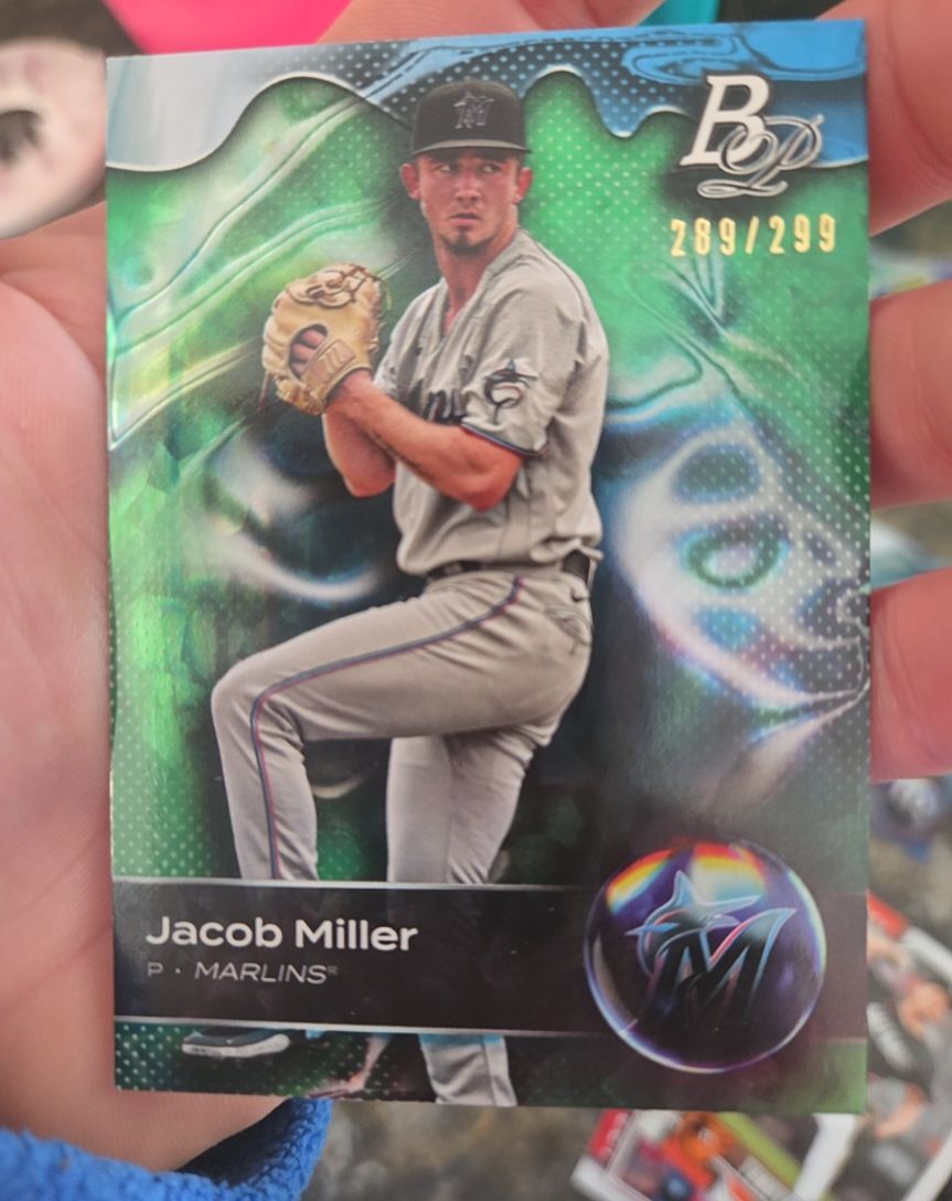 2023 Bowman Platinum #TOP-7 Jacob Miller Top Prospects Ice Foil — front