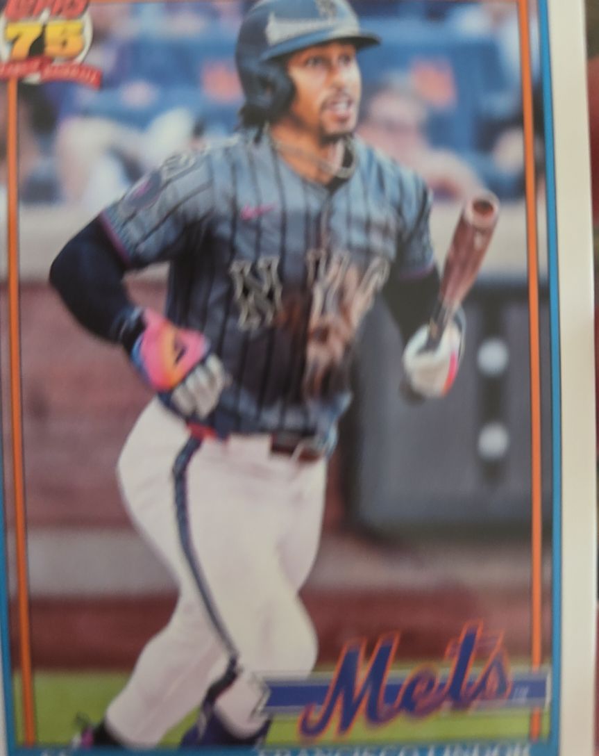 2026 Topps Series 1 1991 Retro Throwback #T91-19 Francisco Lindor — front