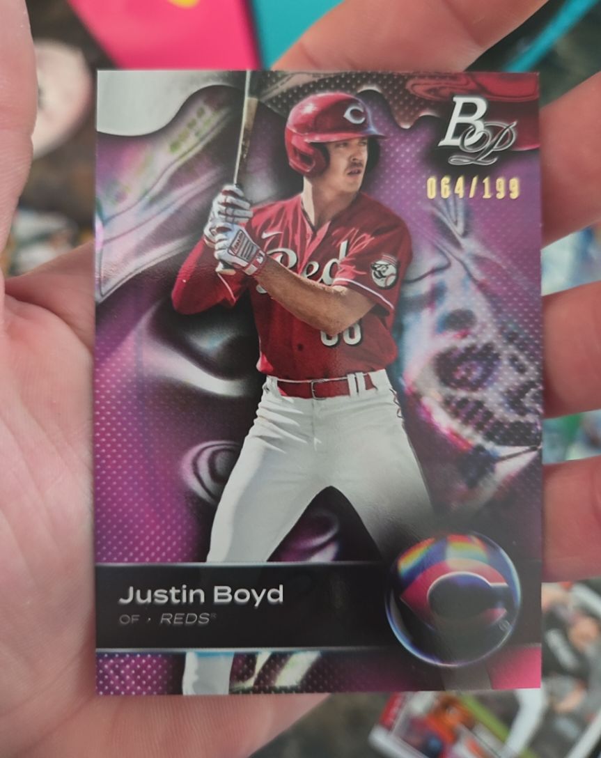 2023 Bowman Platinum #TOP-65 Justin Boyd — front