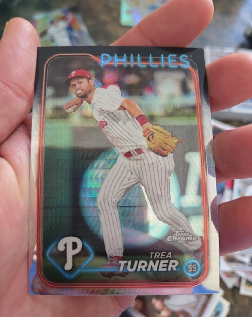 2024 Topps Chrome #169 Trea Turner — front