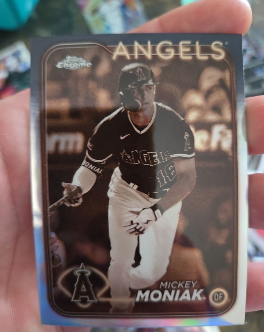 2024 Topps Chrome #51 Mickey Moniak Sepia Refractor — front
