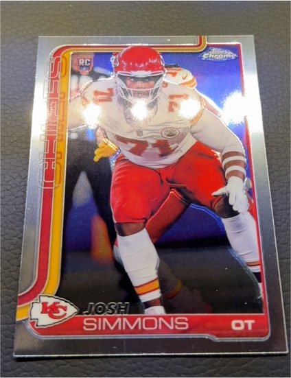 2025 Topps Chrome #304 Josh Simmons — front