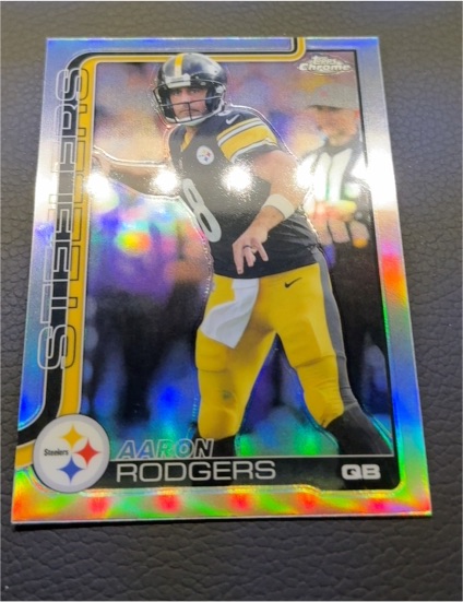 2025 Topps Chrome #255 Aaron Rodgers — front