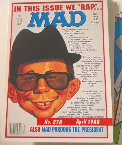 1988 MAD Magazine #278 Alfred E. Neuman — front