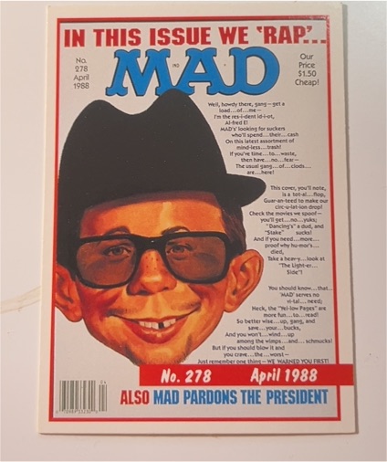 1992 Lime Rock Mad Magazine #278 April 1988 Alfred E. Neuman — front