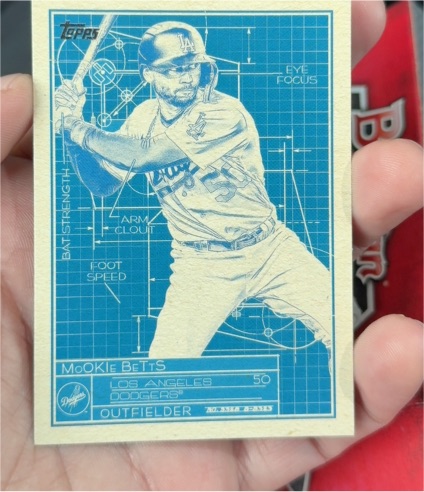 2024 Topps Series 1 #SB-17 Mookie Betts Blueprint — front
