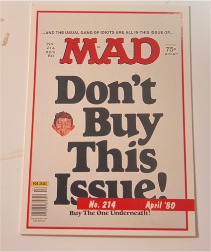 1992 Lime Rock Mad Magazine Trading Card #214 April 1980 — front