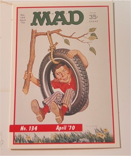 1992 Lime Rock Mad Magazine #134 April 1970 — front