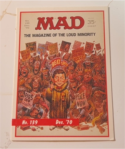 1992 Lime Rock MAD Magazine #139 December 1970 — front