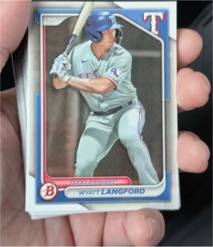 2024 Bowman #BP-64 Wyatt Langford — front