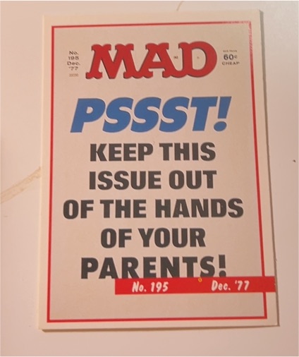 1992 Lime Rock Mad Magazine Trading Card #195 December 1977 — front