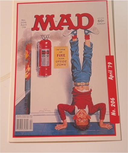 MAD Magazine #206 April 1979 In Case of Fire Turn Upside Down — front