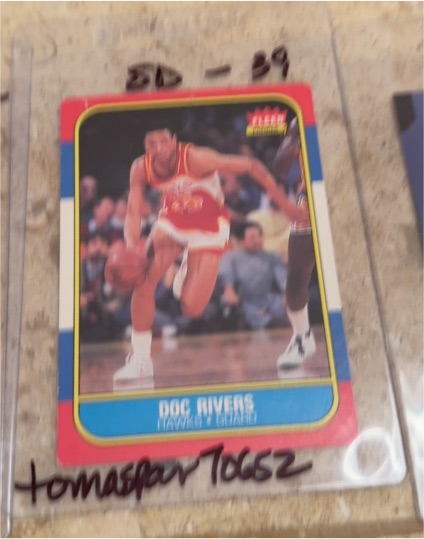 1986 Fleer #91 Doc Rivers — front