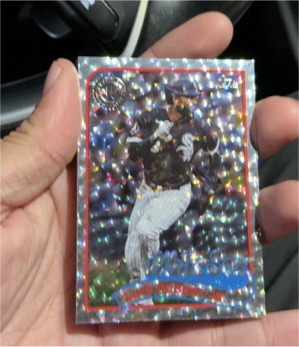2024 Topps Series 1 1989 Silver Crackle Foil #89B-6 Luis Robert Jr. — front