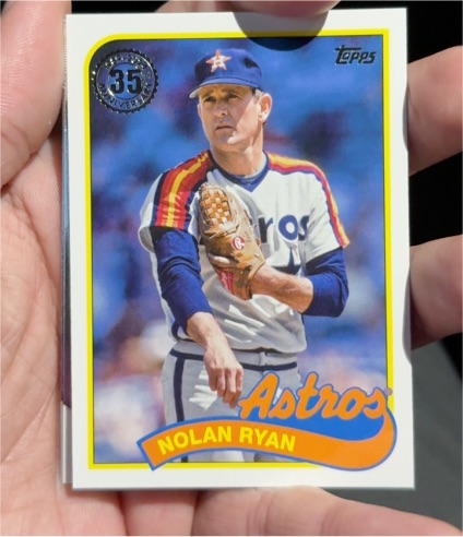 2024 Topps Series 1 1989 Topps 35th Anniversary #89B-83 Nolan Ryan — front