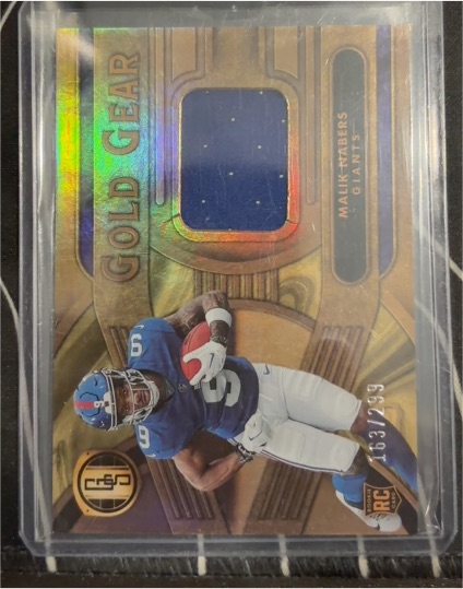 2024 Panini Gold Standard #GG-MNS Malik Nabers Gold Gear — front