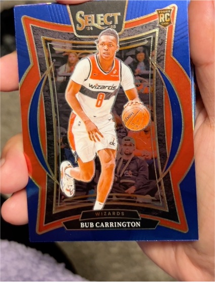 2024-25 Panini Select #81 Bub Carrington Rookie Concourse Blue — front