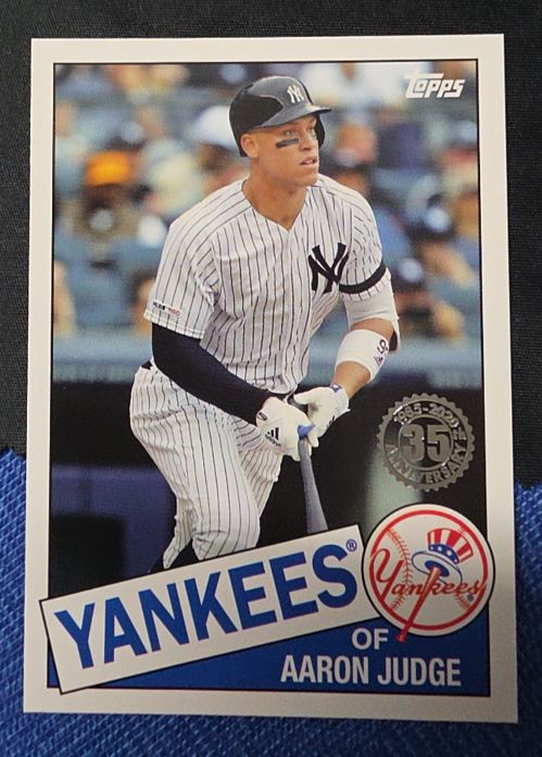 2020 Topps Update #85TB-29 Aaron Judge 1985 35th Anniversary — front