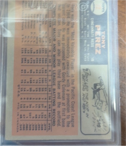 1968 Topps #130 Tony Perez — front