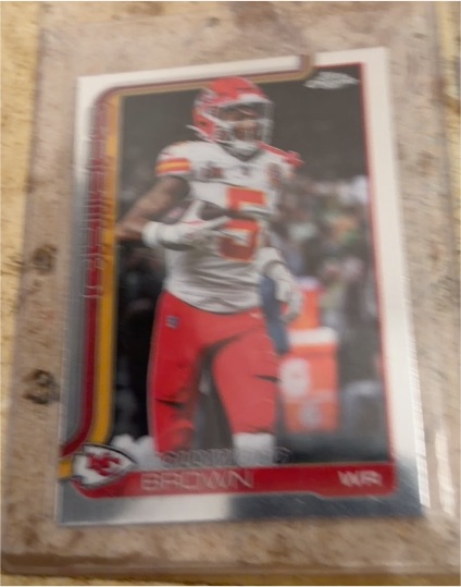 2025 Topps Chrome #146 Hollywood Brown — front
