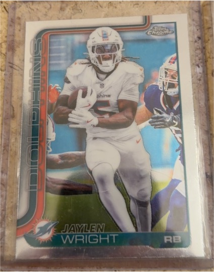 2025 Topps Chrome #190 Jaylen Wright — front
