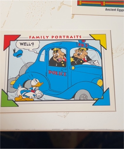 1991 Impel Disney Collector Cards Family Portraits #171 Donald Duck Sunday Comic Strip — front