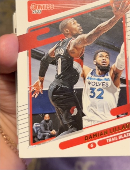 2021-22 Panini Donruss #96 Damian Lillard — front