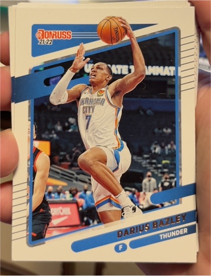 2021-22 Donruss #17 Darius Bazley — front