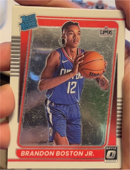 2021-22 Donruss Optic #189 Brandon Boston Jr. — front