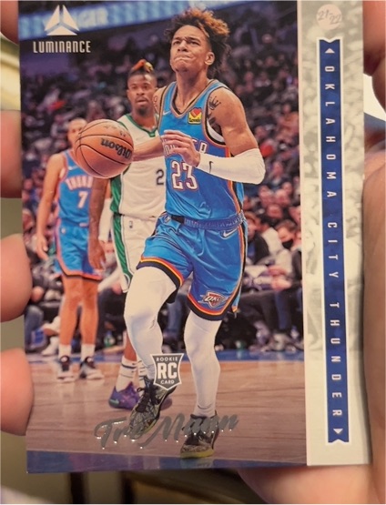 2021-22 Panini Chronicles Luminance #258 Tre Mann Rookie Oklahoma City Thunder — front