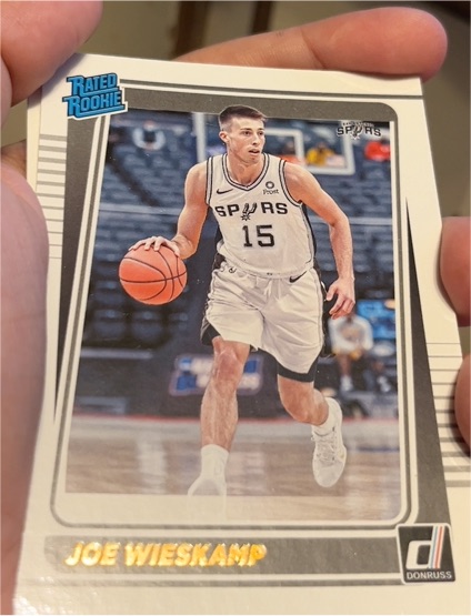 2021-22 Donruss #230 Joe Wieskamp Rated Rookie — front